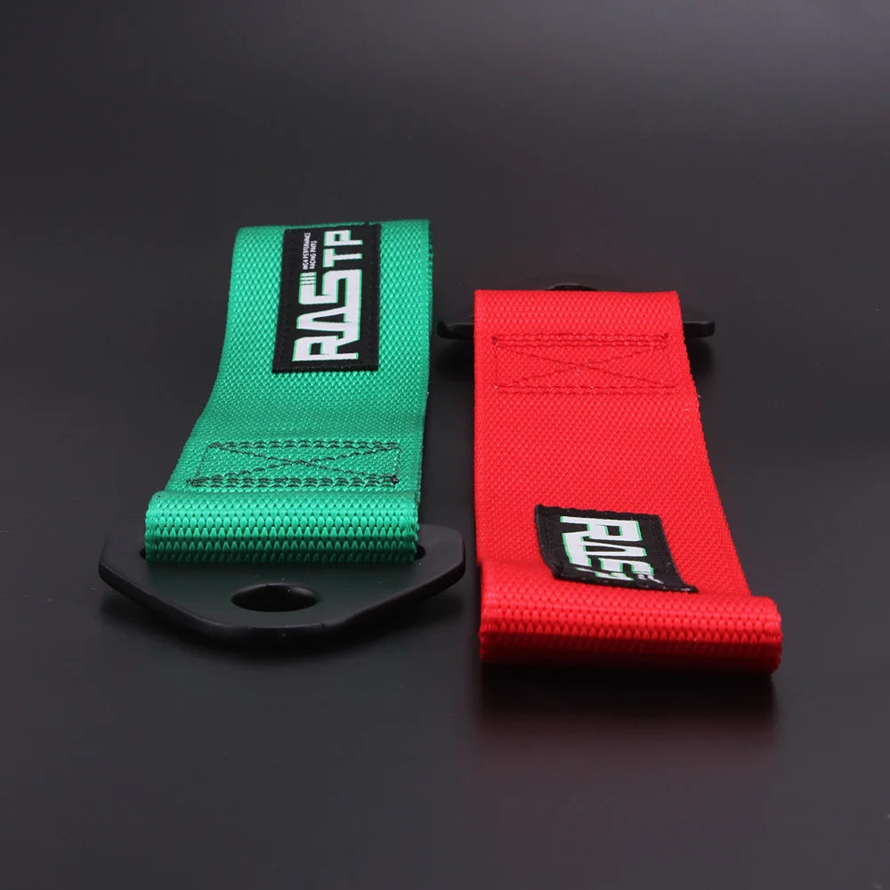 High Strength Nylon Racing Tow Strap Universal Car Bumper Towing Rope RS-TD001 by RASTP – Drift & Track Use Tow Eye Hook Accessory