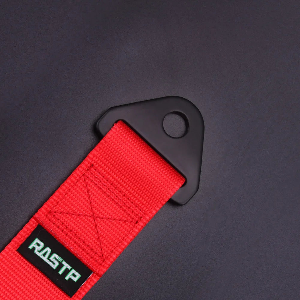 High Strength Nylon Racing Tow Strap Universal Car Bumper Towing Rope RS-TD001 by RASTP – Drift & Track Use Tow Eye Hook Accessory