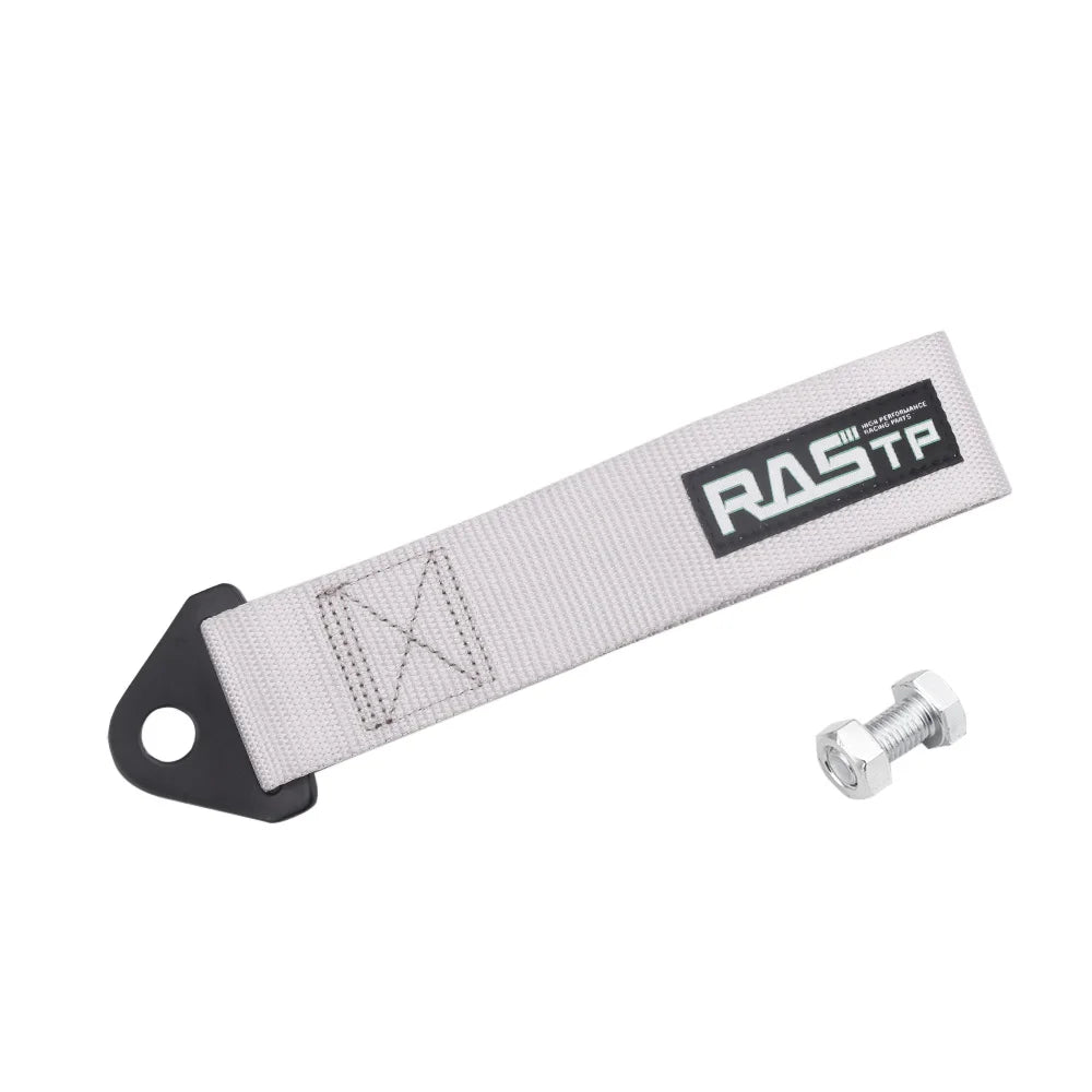 High Strength Nylon Racing Tow Strap Universal Car Bumper Towing Rope RS-TD001 by RASTP – Drift & Track Use Tow Eye Hook Accessory