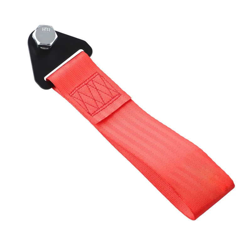 High Strength Nylon Emergency Tow Rope – Universal Racing Tow Strap with Tow Eye for Front Bumper Car Accessories and Recovery