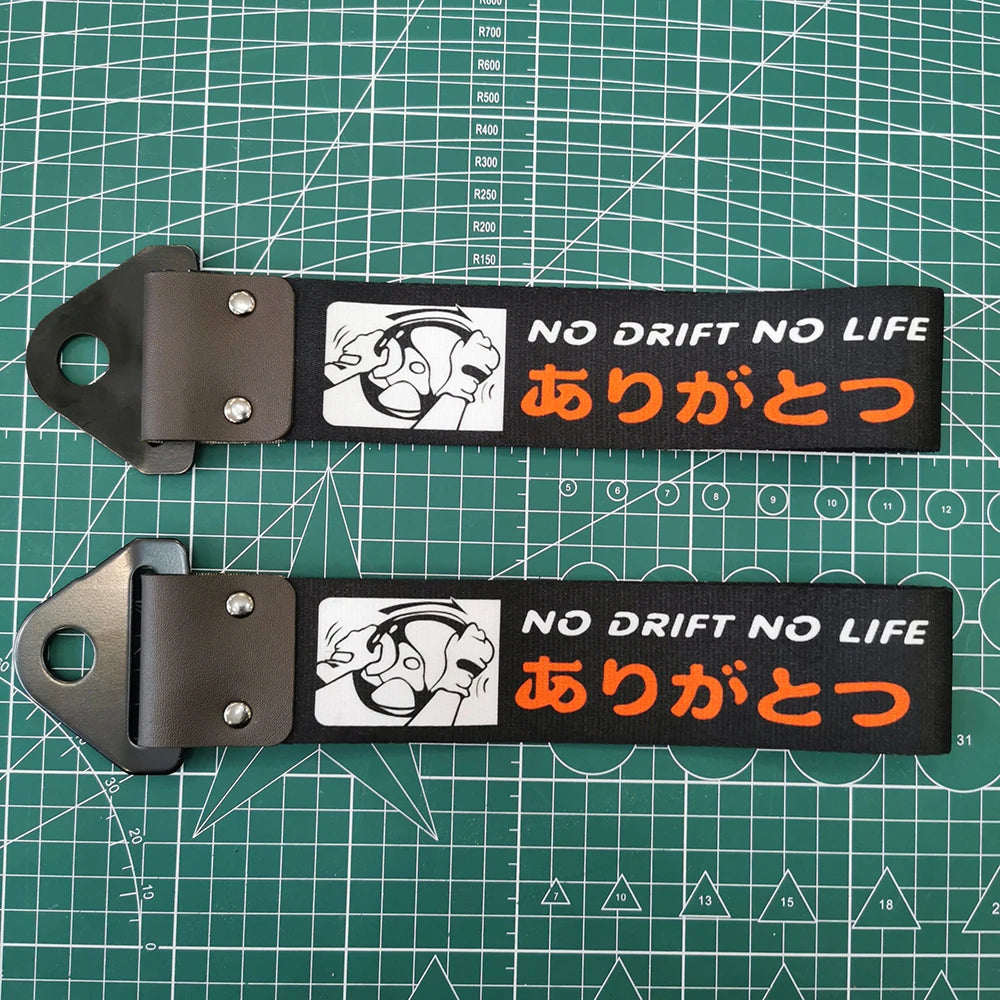 JDM Tow Strap Colorful Car Bumper Towing Belt NOS HKS Style Drift Accessory for Modified Cars and Auto Racing