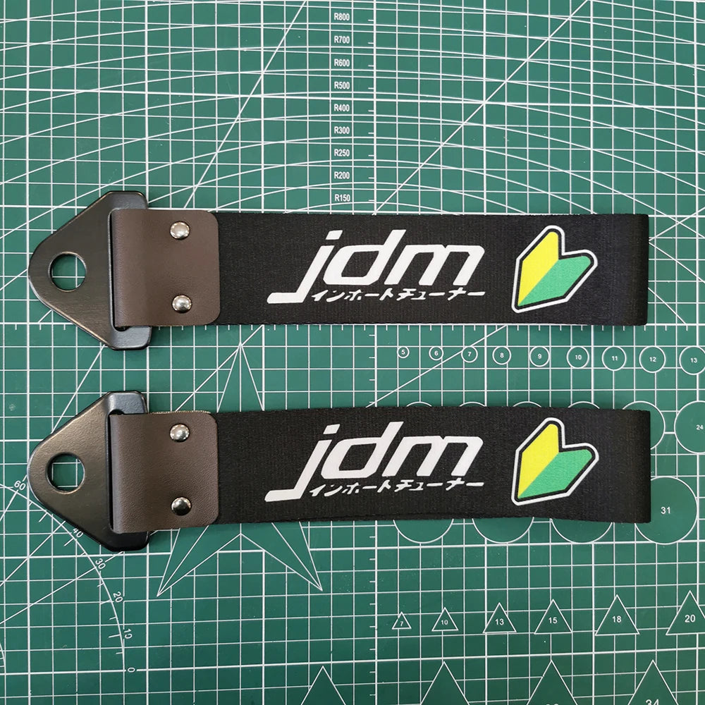 JDM Tow Strap Colorful Car Bumper Towing Belt NOS HKS Style Drift Accessory for Modified Cars and Auto Racing