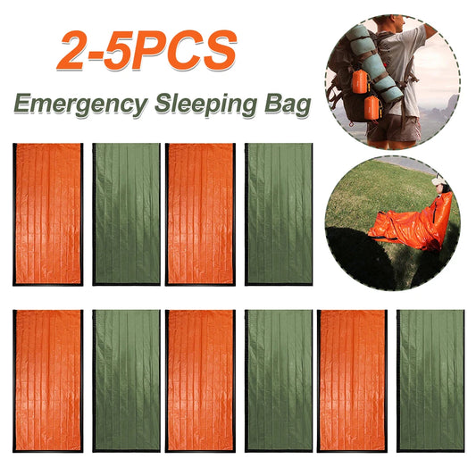 Portable Emergency Thermal Blanket Sleeping Bag – Survival Gear for Camping, Hiking & Outdoor Adventure