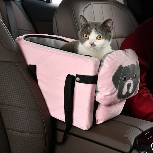 Portable Foldable Dog Car Seat Bag – Carrier for Small & Medium Dogs, Pet Travel Accessory