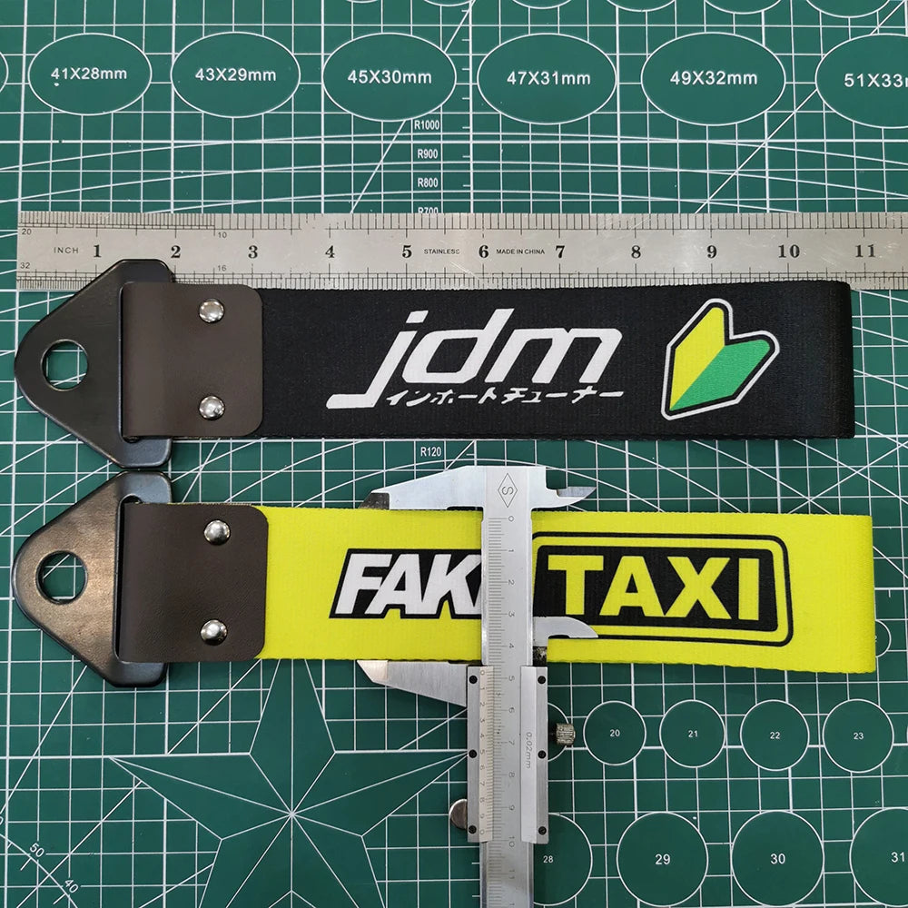 JDM Tow Strap Colorful Car Bumper Towing Belt NOS HKS Style Drift Accessory for Modified Cars and Auto Racing