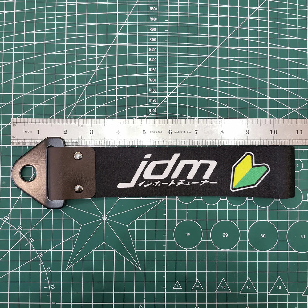 JDM Tow Strap Colorful Car Bumper Towing Belt NOS HKS Style Drift Accessory for Modified Cars and Auto Racing