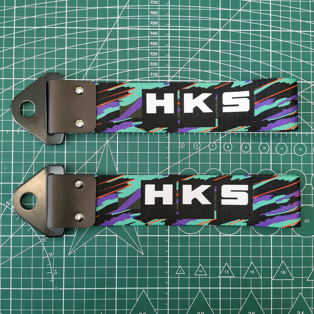 JDM Tow Strap Colorful Car Bumper Towing Belt NOS HKS Style Drift Accessory for Modified Cars and Auto Racing