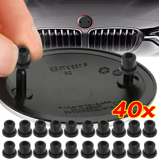 BMW E36 Emblem Grommet Clips – 40pcs Hood & Trunk Logo Holder for 3/5/7 Series (51141807495)