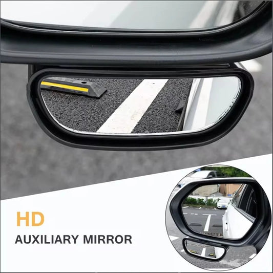 Adjustable Wide-Angle Convex Blind Spot Mirrors – Side & Rear View Auxiliary Mirrors for Car Reverse Parking Safety