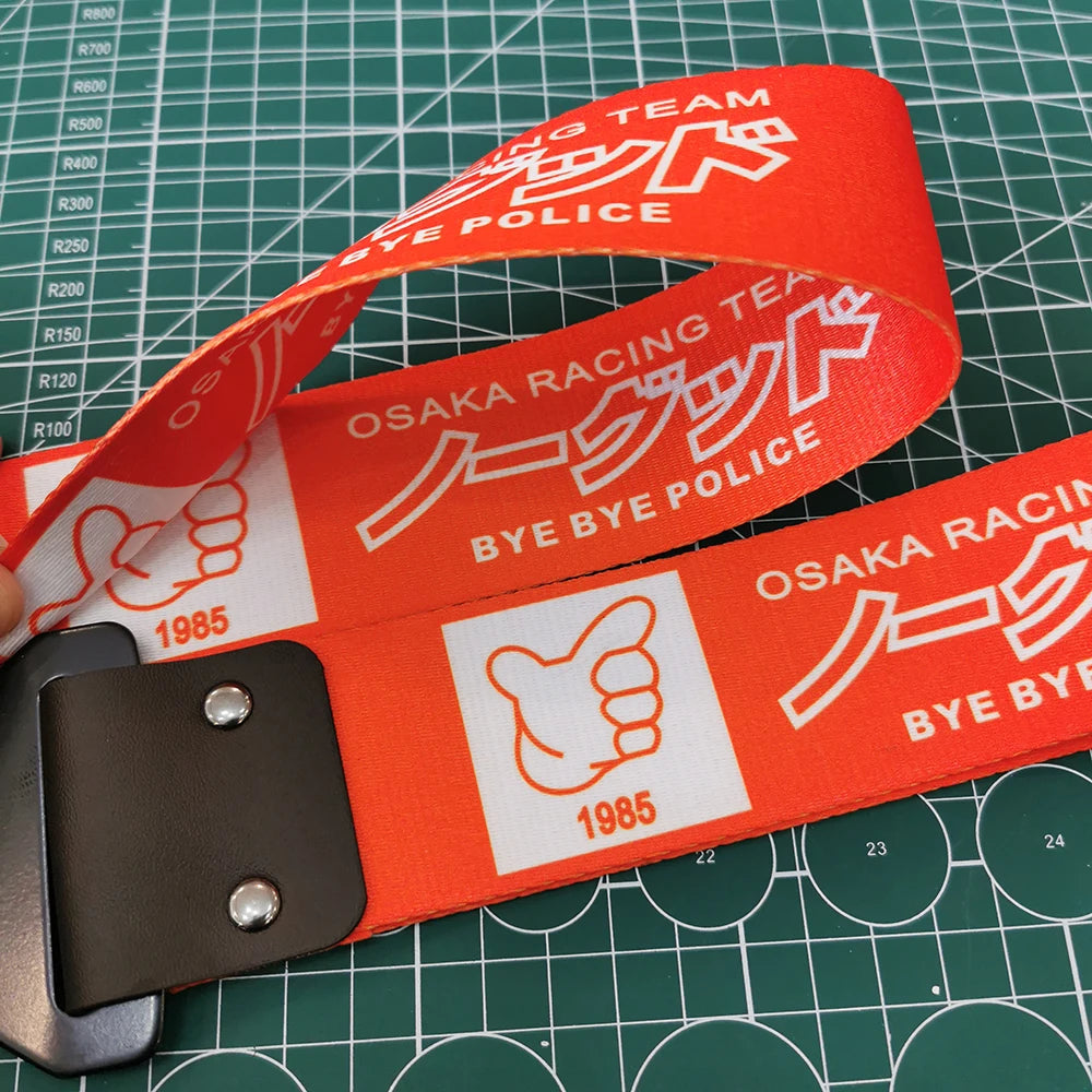 JDM Tow Strap Colorful Car Bumper Towing Belt NOS HKS Style Drift Accessory for Modified Cars and Auto Racing